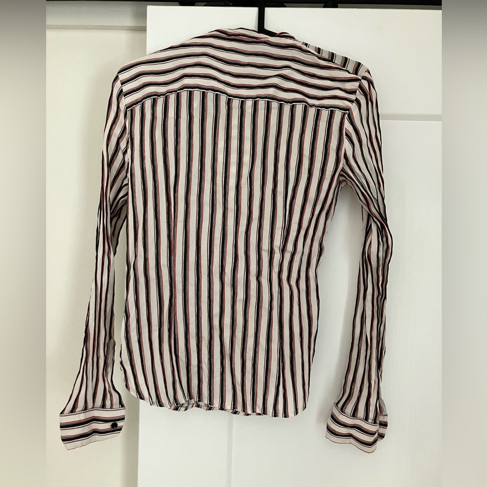 Isabel Marant striped top size 34 with a tie and exposed zipper - Picture 3 of 9